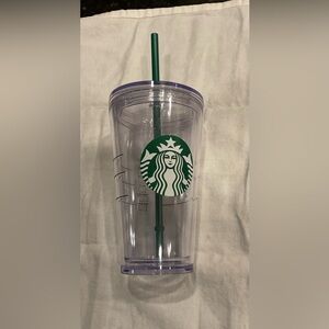 STARBUCKS GRANDE CUSTOMIZABLE  CUP WITH LID and STRAW